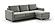 Hampton Sectional Sofa Sleeper (Queen Size) Rodeo 104 by Luonto Furniture