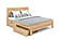 Lux Eco Natural Platform Bed - Beech Wood with Hand-Rubbed Oil Finish by Comfort Pure