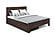 Lux Eco Wenge Platform Bed - Beech Wood with Hand-Rubbed Oil Finish by Comfort Pure