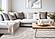 Luxe White Curvy Lines Rug by Kalora