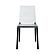 Marsden Modern Dining Side Chair With Beech Wood Legs, Black by LeisureMod