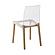 Marsden Modern Dining Side Chair With Beech Wood Legs, Natural Wood by LeisureMod