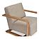 Eckersley Lounge Chair Beige Faux Shearling by Moe's Home Collection