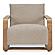 Eckersley Lounge Chair Beige Faux Shearling by Moe's Home Collection