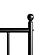 Patterson Metal Headboard in Black by Malouf