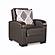 Mobimax Brown PU Leatherette Convertible Chair by Casamode