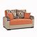 Mobimax Orange Loveseat by Casamode
