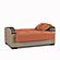 Mobimax Orange Loveseat by Casamode
