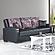 Mobimax Black PU Leatherette Sofa Bed by Casamode
