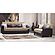 Molina Lyon Brown Convertible Loveseat by Casamode