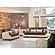 Molina Dark Brown/Cream Convertible Loveseat by Casamode