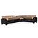 Molina Lyon Brown Sectional Sofa Sleeper by Casamode