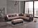 Molina Lyon Brown Sectional Sofa Sleeper by Casamode