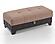 Molina Lyon Brown Ottoman by Casamode