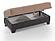 Molina Lyon Brown Ottoman by Casamode