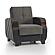 Molina Floket Gray Convertible Chair by Casamode