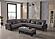 Molina Floket Gray Sectional Sofa Sleeper by Casamode
