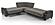 Molina Floket Gray Sectional Sofa Sleeper by Casamode