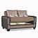Mondo Modern Brown Loveseat by Casamode