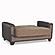 Mondo Modern Brown Loveseat by Casamode
