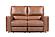 Rockford - Verona Saddle Brown Leather Power Loveseat by Parker House Furniture