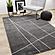 Mae Grey White Organic Line Design Rug by Kalora
