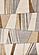 Mae White Beige Orange Stain Glass Design Rug by Kalora