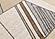 Mae White Beige Orange Stain Glass Design Rug by Kalora