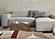 Malibu Taupe Oxblood Cream Curvy Geometric Design Rug by Kalora