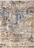 Marisa Blue Beige White Distressed Rug by Kalora