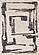 Marquis White Black Distressed Marker Lines Design Rug by Kalora