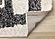 Marquis White Black Distressed Marker Lines Design Rug by Kalora