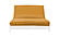 Medley Ginger Linen Texture Futon Cover by Prestige