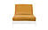 Medley Ginger Linen Texture Futon Cover by Prestige