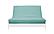 Ibiza Caribbean Suede Texture Futon Cover by Prestige