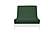 Ibiza Forest Green Suede Texture Futon Cover by Prestige