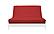 Ibiza Red Suede Texture Futon Cover by Prestige