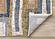 Muse Orange Red Blue Yellow Beige Layered Brick Design Rug by Kalora