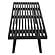 Inwood Mid-Century Black Platform Bench - 4 Feet by LeisureMod