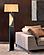 Half Moon Floor Lamp w/Nightlight - Dark Brown by Nova of California