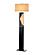 Half Moon Floor Lamp w/Nightlight - Dark Brown by Nova of California