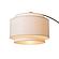 Coronado 1 Light Arc Floor Lamp - Matte Black & Satin Nickel by Nova of California