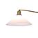 Melmar Arc Floor Lamp - Weathered Brass & Walnut by Nova of California