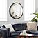 Starfall Vanishing infinity LED Round Wall Mirror - Gunmetal by Nova of California
