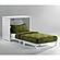 Orion White Twin Murphy Cabinet Bed by Night & Day Furniture