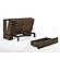 Ranchero Murphy Cabinet Bed Queen Wildwood Brown by Night & Day Furniture