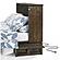 Ranchero Murphy Cabinet Bed Queen Wildwood Brown by Night & Day Furniture