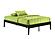 Chilipepper Basic Chocolate Platform Bed by Night & Day Furniture