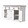 Halifax Accent Classic Buffet, White Distress & Deep Brown by Novasolo