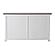 Halifax Accent Classic Buffet, White Distress & Deep Brown by Novasolo
